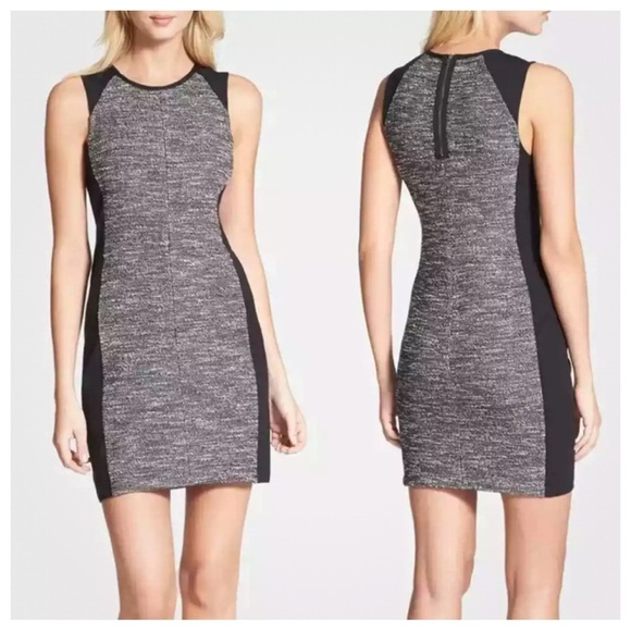 Eileen Fisher Tweed Jacket Dress Suit Set Medium Black Gray Officecore Business - Picture 4 of 16